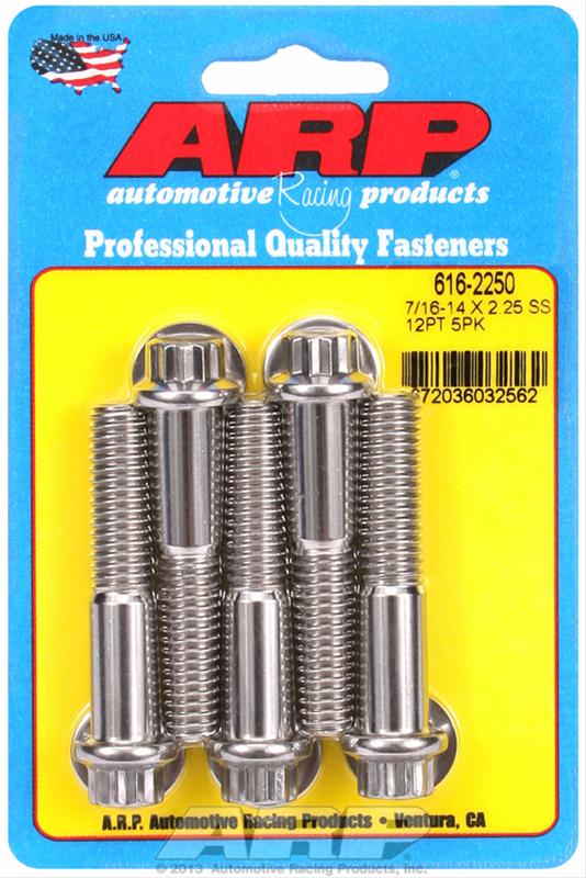 ARP ARP 7/16"-14 X 2.250 12pt SS bolts (616-2250) SR