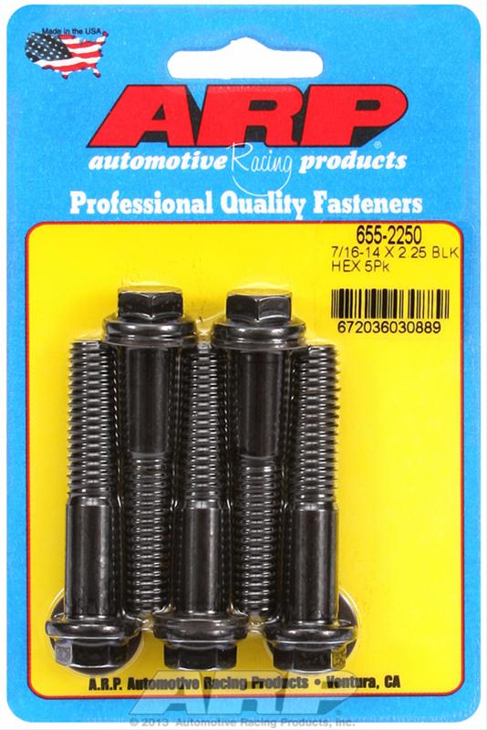 ARP ARP 7/16"-14 X 2.250 hex 1/2 wrenching black oxide bolts (655-2250) SR