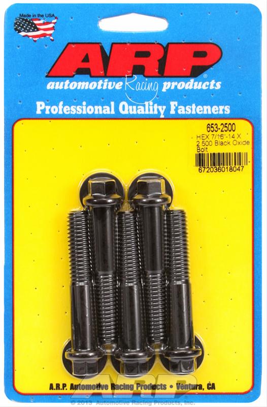 ARP ARP 7/16"-14 X 2.500 hex black oxide bolts (653-2500) SR