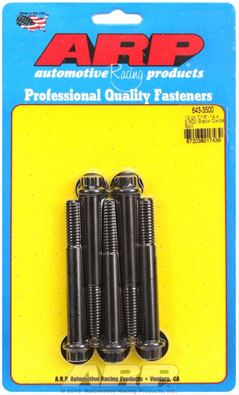 ARP ARP 7/16"-14 x 3.500 12pt black oxide bolts (643-3500) SR