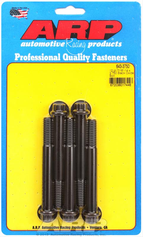 ARP ARP 7/16"-14 x 3.750 12pt black oxide bolts (643-3750) SR
