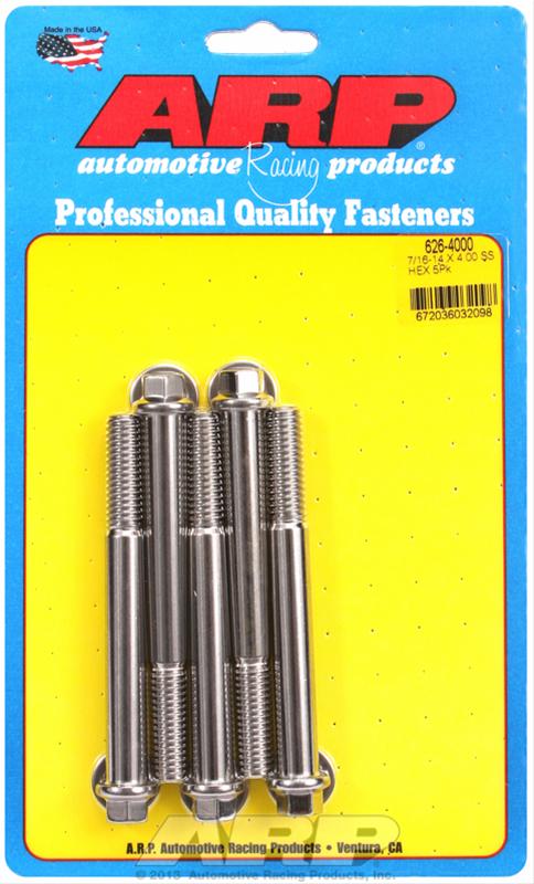 ARP ARP 7/16"-14 X 4.000 hex SS bolts (626-4000) SR