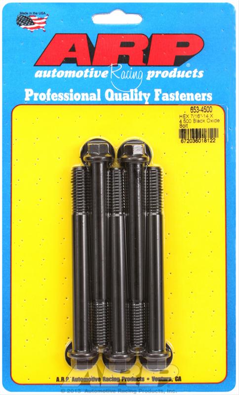 ARP ARP 7/16"-14 X 4.500 hex black oxide bolts (653-4500) SR