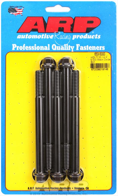 ARP ARP 7/16"-14 X 5.000 hex black oxide bolts (653-5000) SR