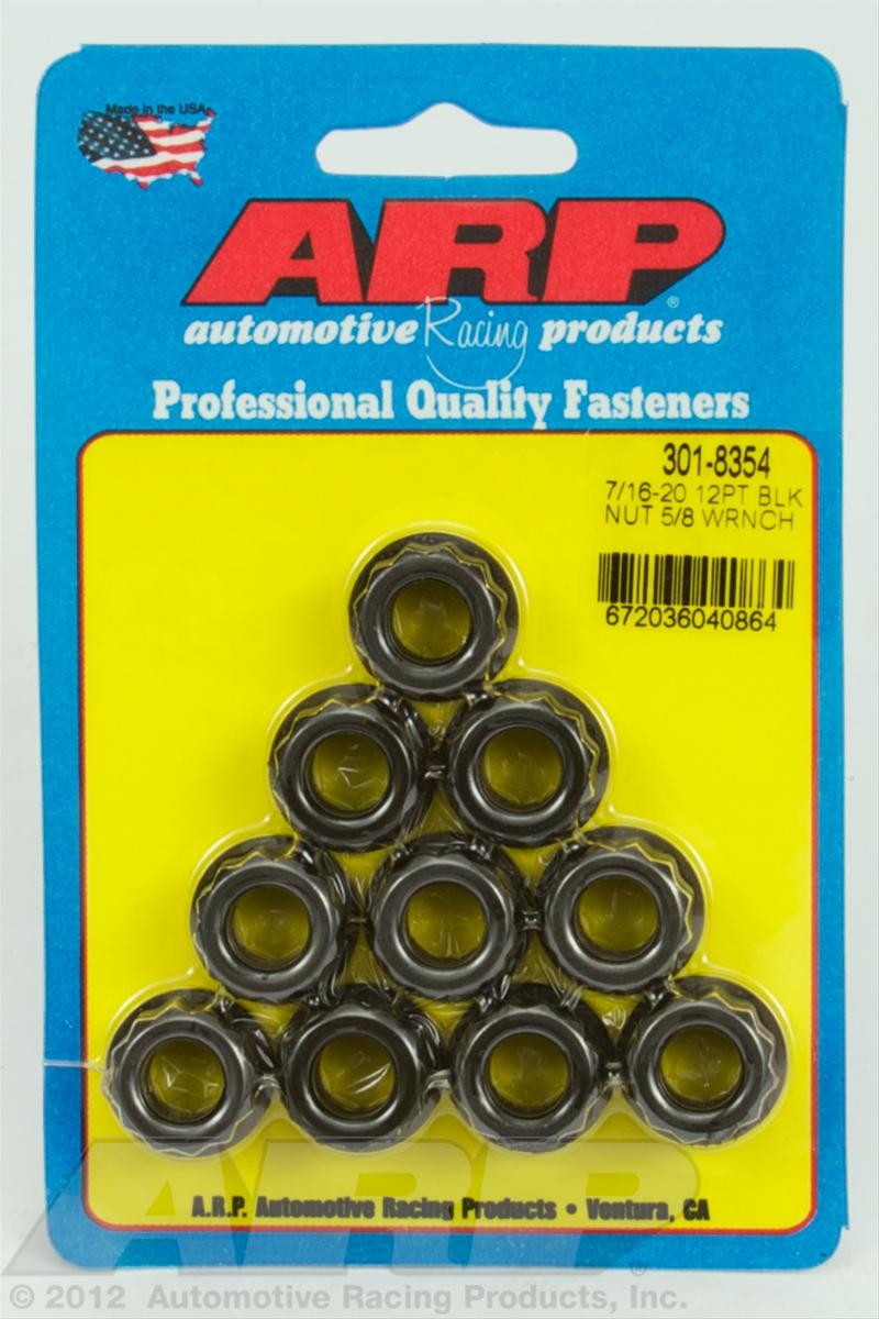 ARP ARP 7/16-20 5/8 socket 12 pt nut kit (301-8354) SR