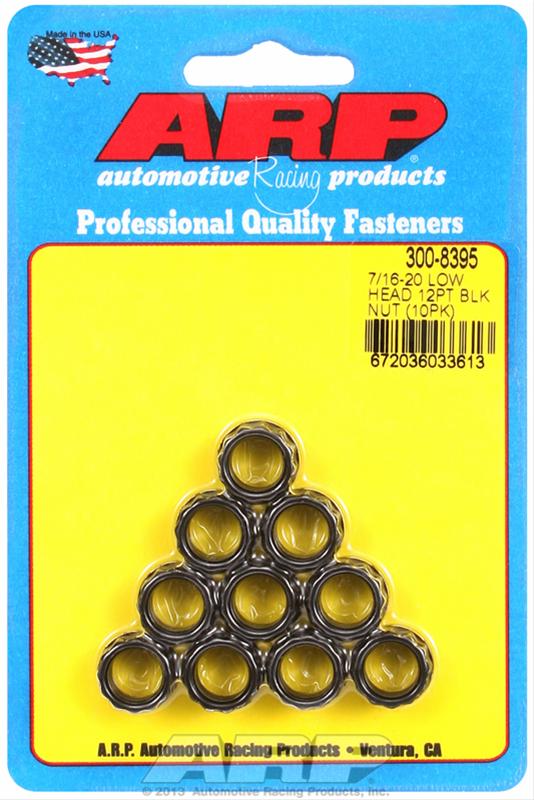 ARP ARP 7/16"-20, low head, .600 flange OD 12pt nut kit (300-8395) SR