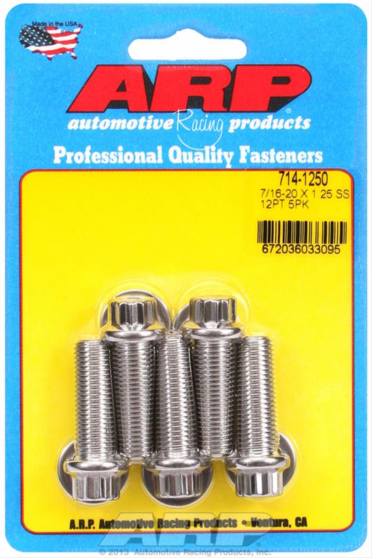 ARP ARP 7/16"-20 x 1.250 12pt SS bolts (714-1250) SR
