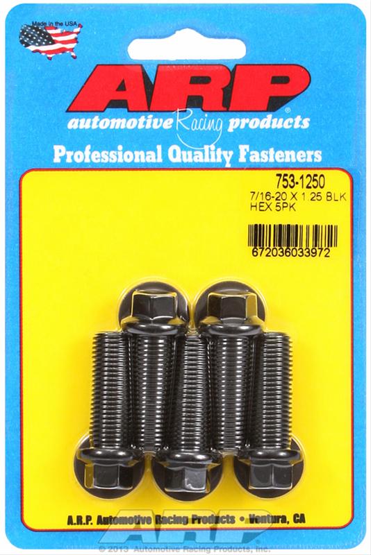 ARP ARP 7/16"-20 x 1.250 hex black oxide bolts (753-1250) SR