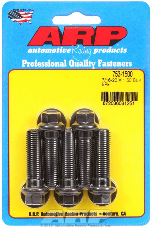 ARP ARP 7/16"-20 x 1.500 hex black oxide bolts (753-1500) SR