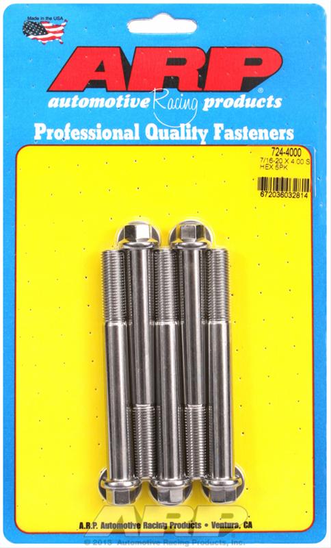 ARP ARP 7/16"-20 x 4.000 hex SS bolts (724-4000) SR
