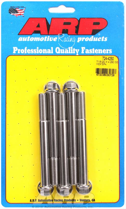 ARP ARP 7/16"-20 x 4.250 hex SS bolts (724-4250) SR
