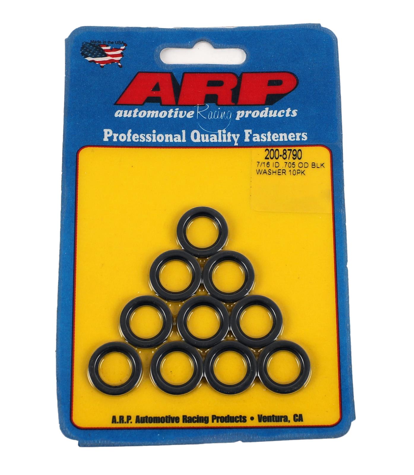 ARP ARP 7/16 ID .705 OD black washer 10pk (200-8790) SR