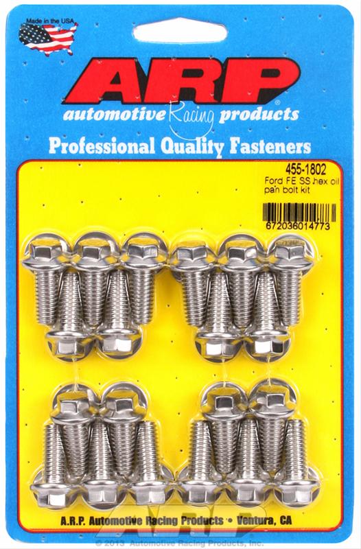 ARP ARP Ford FE SS hex oil pan bolt kit (455-1802) SR