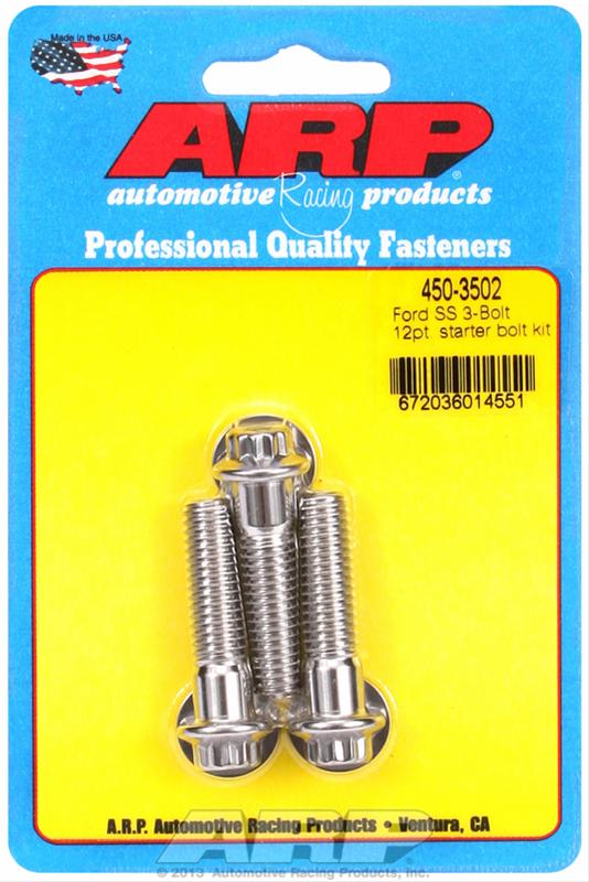 ARP ARP Ford SS 3-bolt 12pt starter bolt kit (450-3502) SR