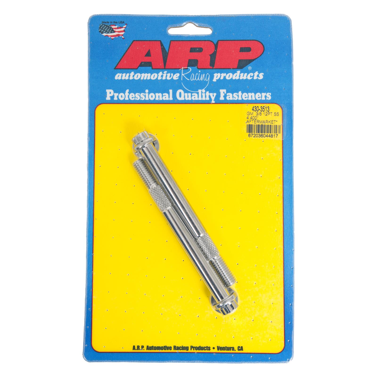 ARP ARP GM 3/8 X 4.400" 12pt SS starter bolt kit (430-3513) SR