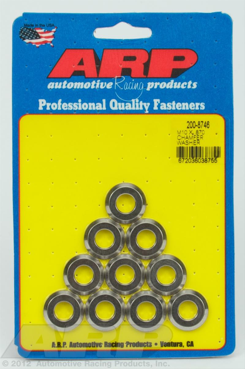 ARP ARP M10 ID .870 OD chamfer black washers (200-8746) SR