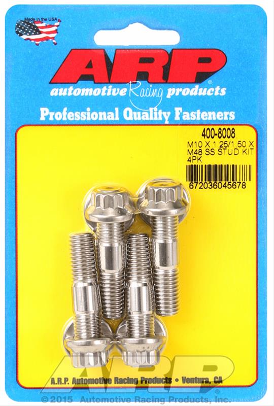 ARP ARP M10 X 1.25/1.50 X 48mm broached stud kit 4pcs (400-8008) SR