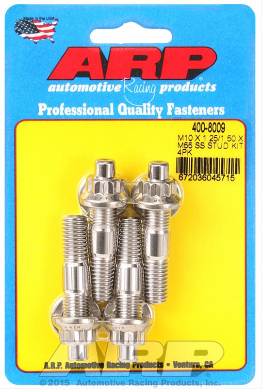 ARP ARP M10 X 1.25/1.50 X 55mm broached stud kit 4pcs (400-8009) SR