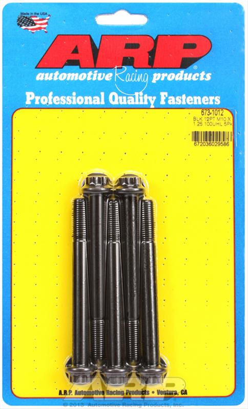ARP ARP M10 x 1.25 x 100 12pt black oxide bolts (673-1012) SR