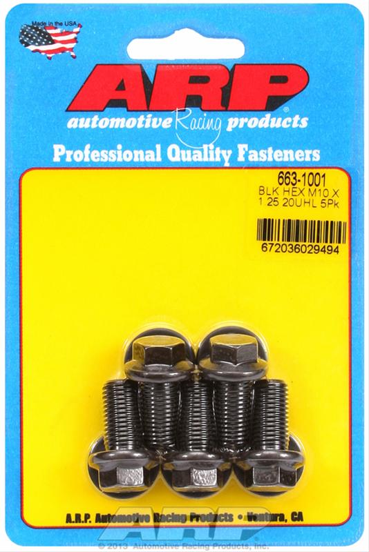 ARP ARP M10 x 1.25 x 20 hex black oxide bolts (663-1001) SR