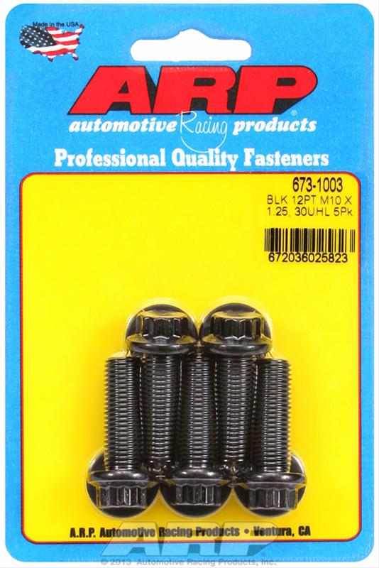 ARP ARP M10 x 1.25 x 30 12pt black oxide bolts (673-1003) SR