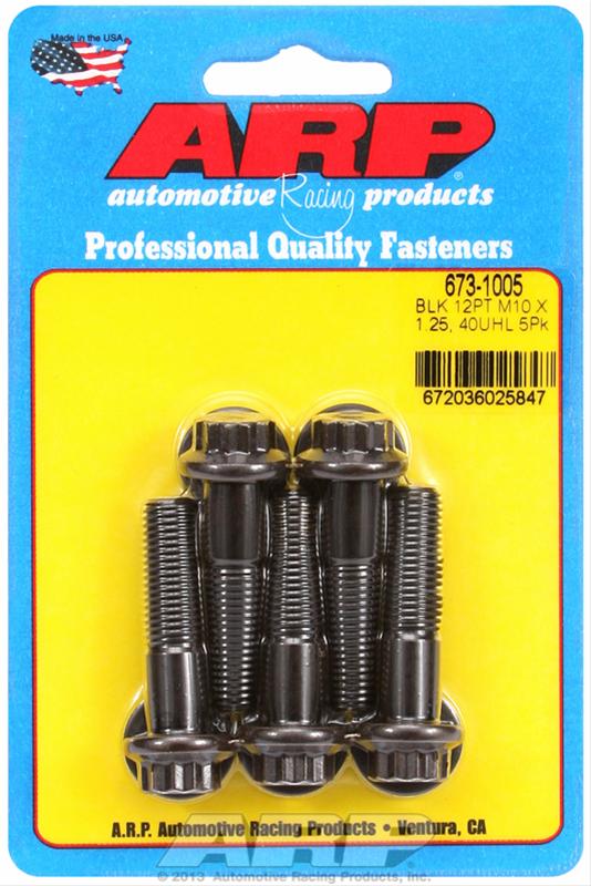 ARP ARP M10 x 1.25 x 40 12pt black oxide bolts (673-1005) SR