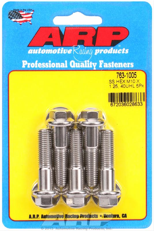 ARP ARP M10 x 1.25 x 40 hex SS bolts (763-1005) SR