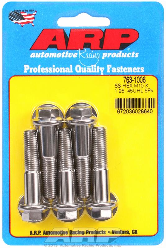 ARP ARP M10 x 1.25 x 45 hex SS bolts (763-1006) SR