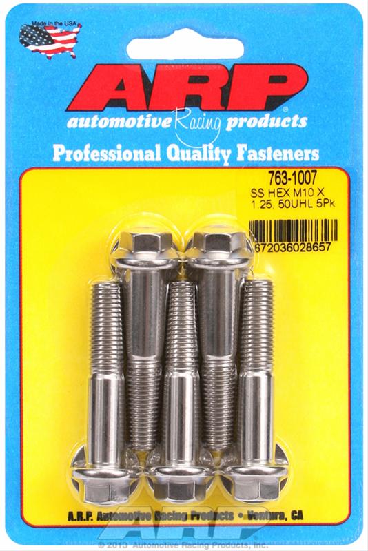 ARP ARP M10 x 1.25 x 50 hex SS bolts (763-1007) SR