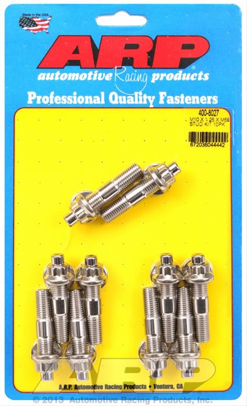 ARP ARP M10 X 1.25 X 55mm broached stud kit 10pcs (400-8027) SR