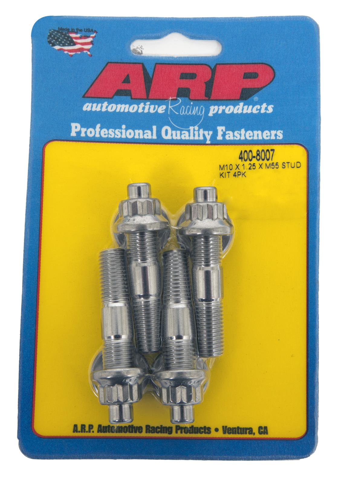 ARP ARP M10 X 1.25 X 55mm broached stud kit 4pcs (400-8007) SR