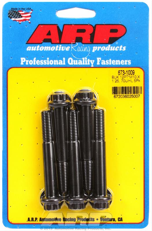 ARP ARP M10 x 1.25 x 70 12pt black oxide bolts (673-1009) SR