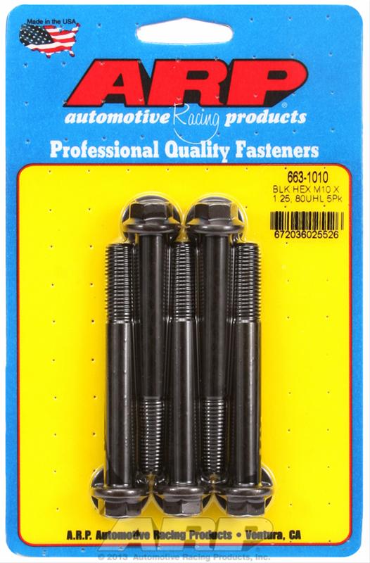 ARP ARP M10 x 1.25 x 80 hex black oxide bolts (663-1010) SR