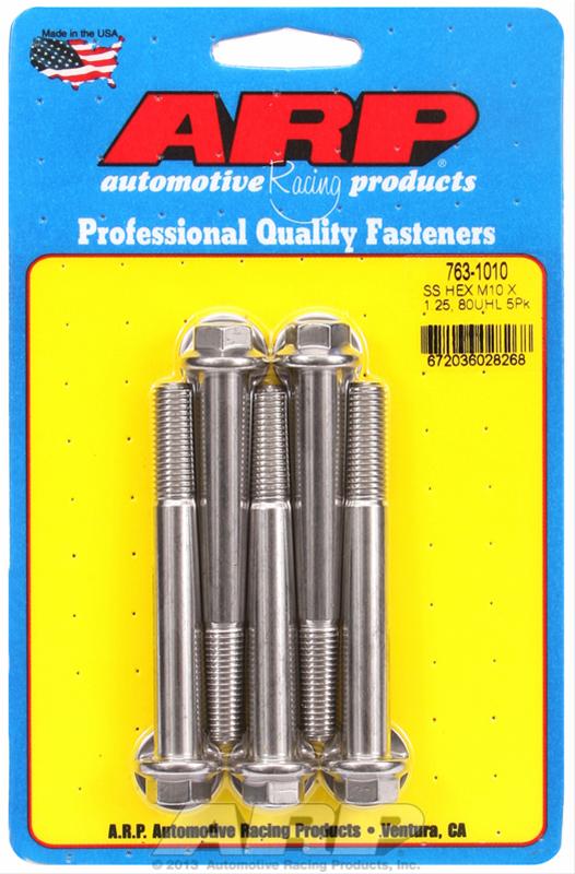 ARP ARP M10 x 1.25 x 80 hex SS bolts (763-1010) SR
