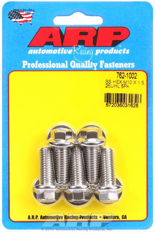 ARP ARP M10 x 1.50 x 25 hex SS bolts (762-1002) SR