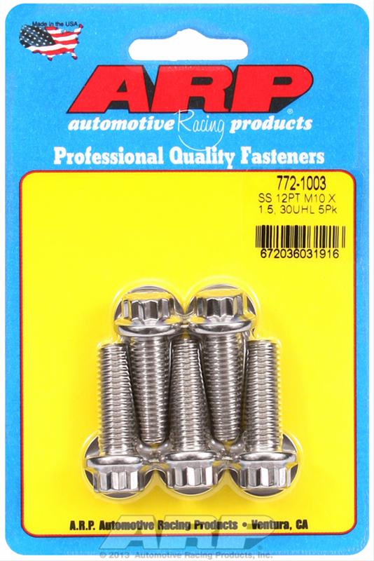 ARP ARP M10 x 1.50 x 30 12pt SS bolts (772-1003) SR