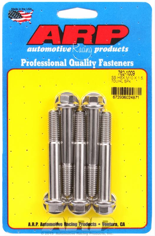 ARP ARP M10 x 1.50 x 70 hex SS bolts (762-1009) SR