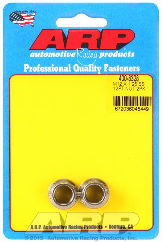 ARP ARP M12 X 1.25 (.750 collar) SS 12pt nut kit (400-8328) SR