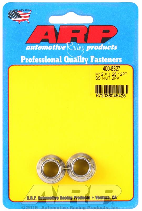 ARP ARP M12 X 1.25 (M14 wr) SS 12pt nut kit (400-8327) SR