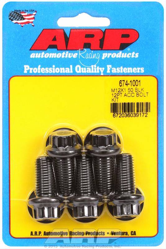 ARP ARP M12 x 1.50 x 25 12pt black oxide bolts (674-1001) SR