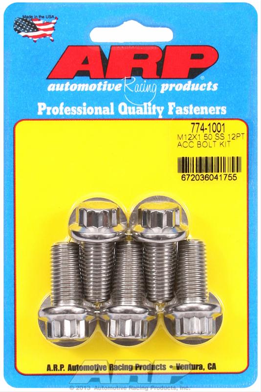 ARP ARP M12 x 1.50 x 25 12pt SS bolts (774-1001) SR