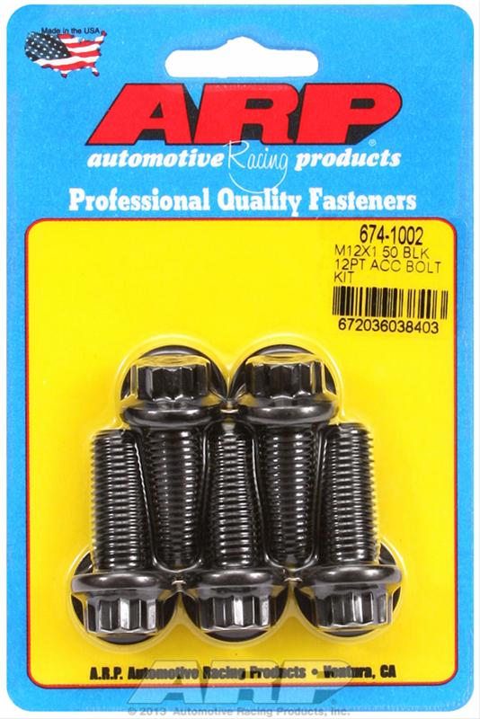 ARP ARP M12 x 1.50 x 30 12pt black oxide bolts (674-1002) SR