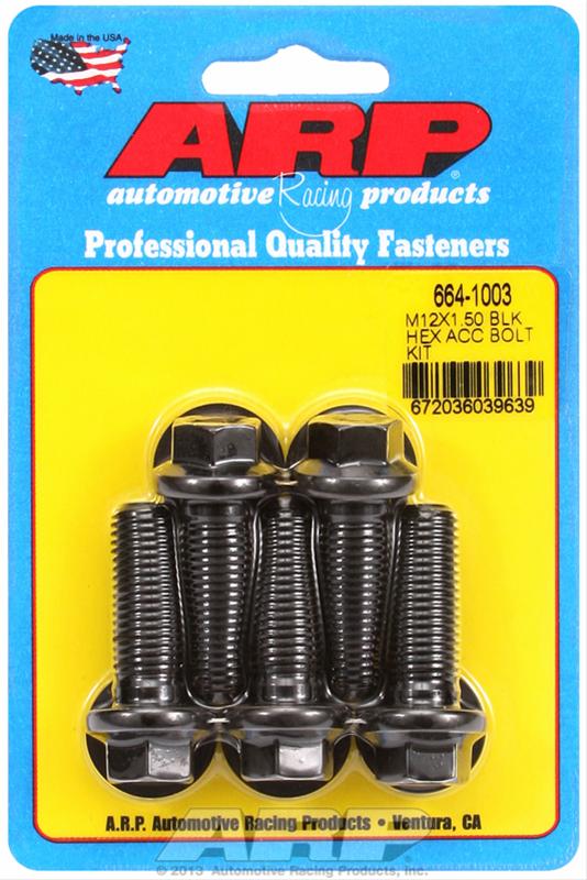 ARP ARP M12 x 1.50 x 35 hex black oxide bolts (664-1003) SR