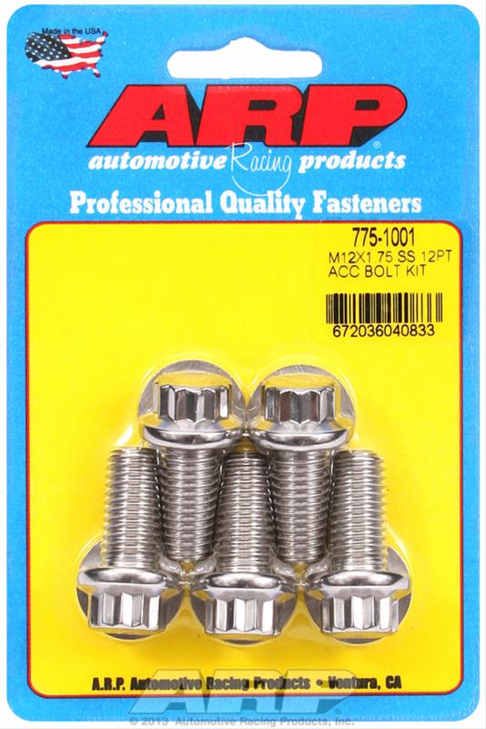 ARP ARP M12 x 1.75 x 25 12pt SS bolts (775-1001) SR