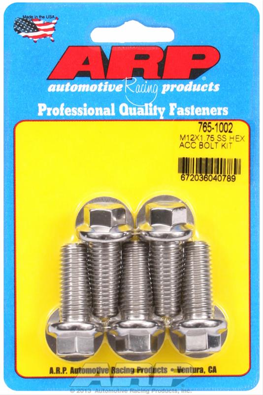 ARP ARP M12 x 1.75 x 30 hex SS bolts (765-1002) SR