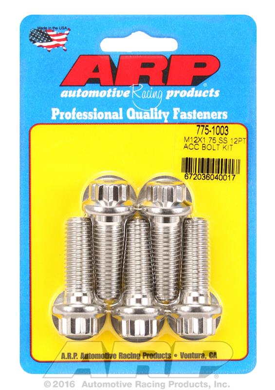 ARP ARP M12 X 1.75 X 35 12pt SS bolts (775-1003) SR