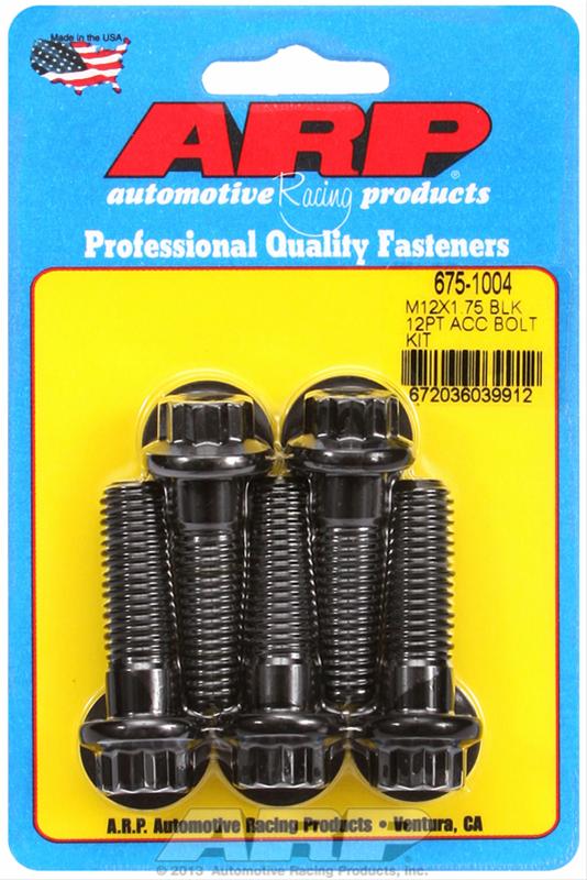 ARP ARP M12 X 1.75 X 40 12pt black oxide bolts (675-1004) SR