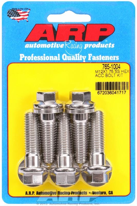 ARP ARP M12 x 1.75 x 40 hex SS bolts (765-1004) SR