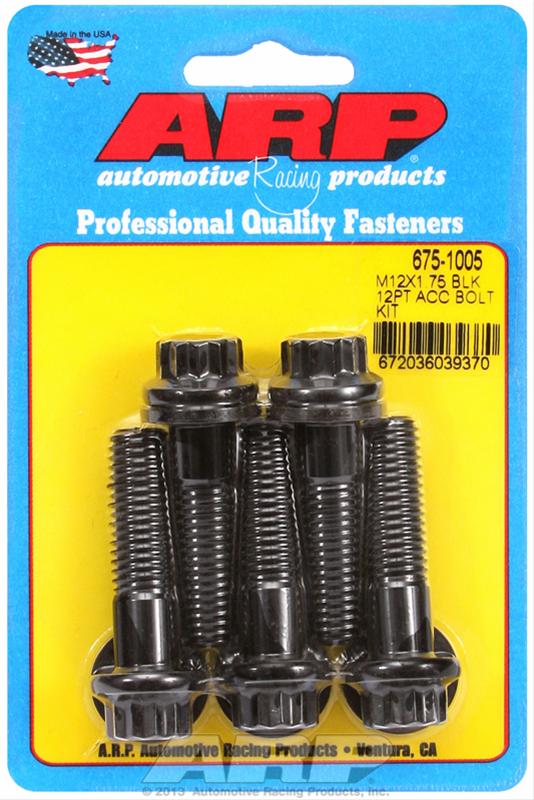 ARP ARP M12 X 1.75 X 45 12pt black oxide bolts (675-1005) SR