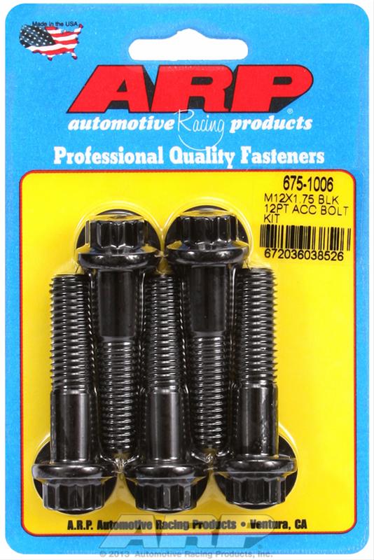 ARP ARP M12 X 1.75 X 50 12pt black oxide bolts (675-1006) SR